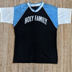 Vintage 1970s Holy Family Baseball shirt. Large